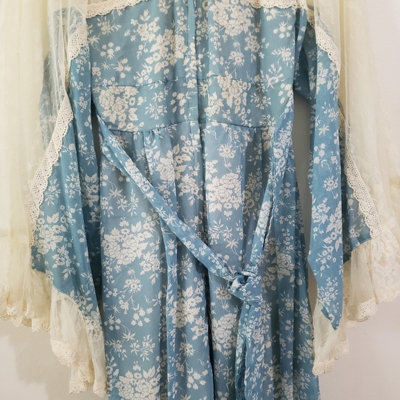 GUNNE SAX by Jessica Vintage 1970’s Blue Floral Dress. - Picture 12 of 12